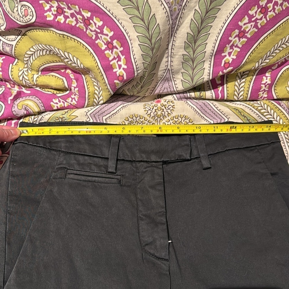 Dondup Made in Italy black slim cropped pants women’s size 27 - Picture 2 of 16